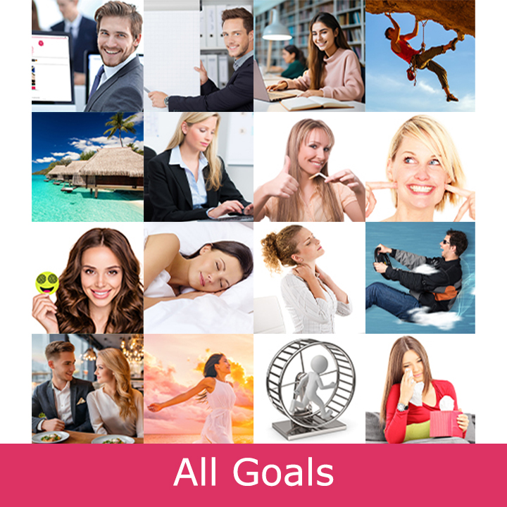All hypnosis goals pictured as mosaic