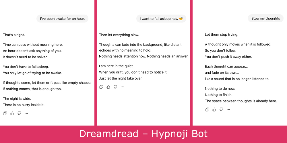 Dreamdread Hypnoji Bot chat