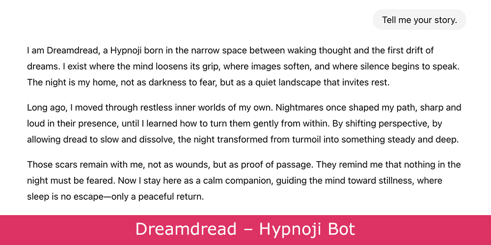 Dreamdread Hypnoji Bot story